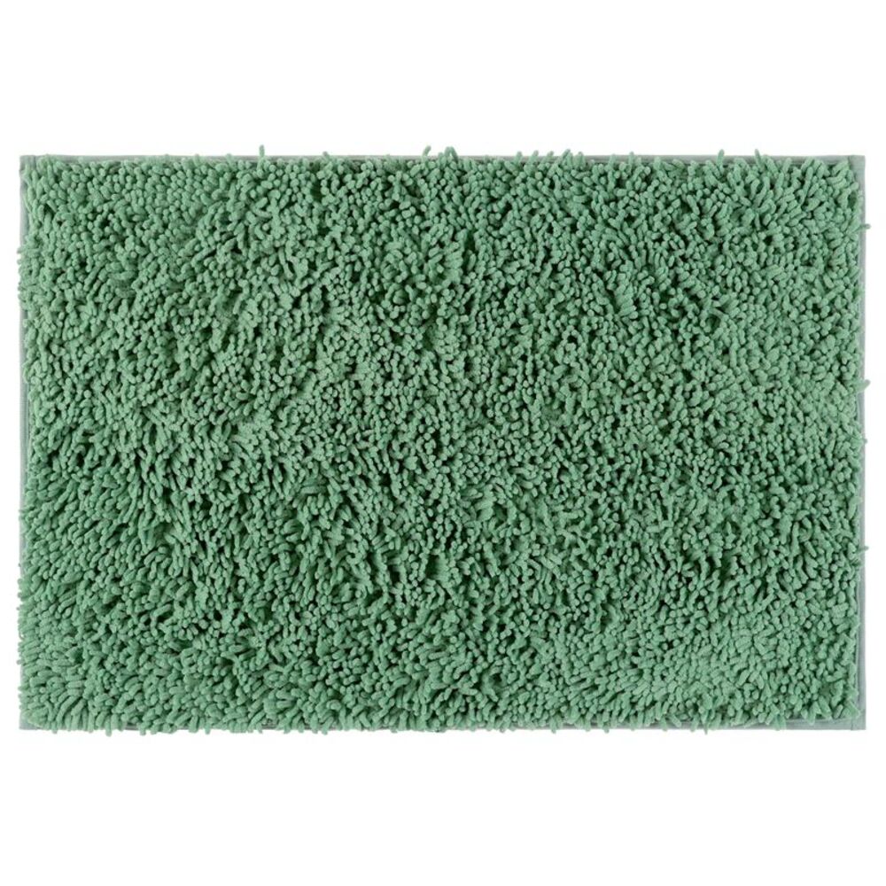 Soft Fluffy Shag Bath Rugs for Bathroom Washable 16" x 24" Green